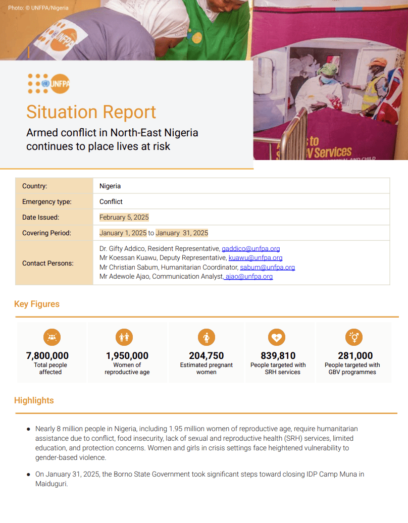 Nigeria Situation Report - January 2025