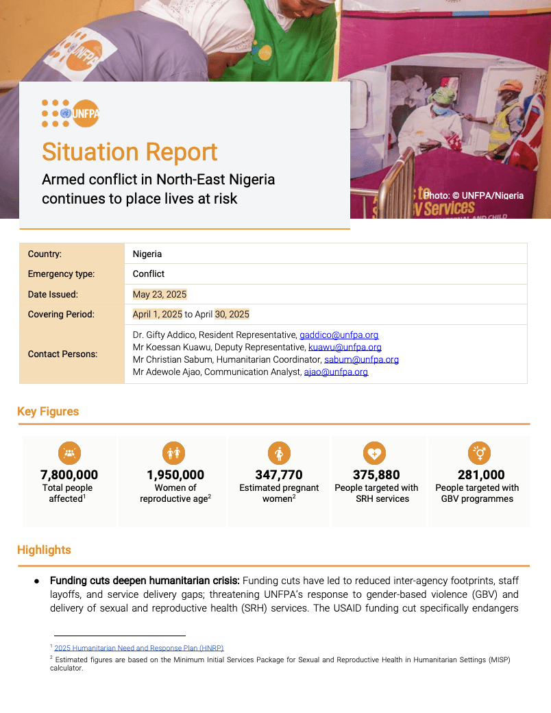 Nigeria Situation Report - April 2025